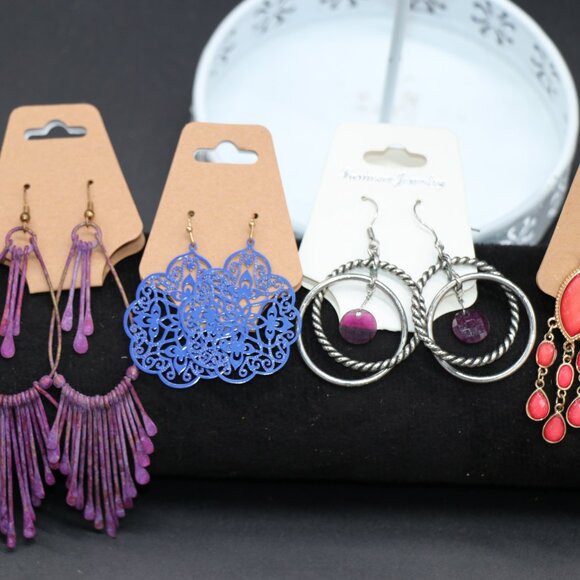 I love the dangle Earrings lot of 12 - Picture 4 of 5